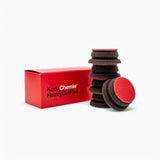 Koch Chemie Mousse de polissage Heavy Cut Pad Ø45mm Lot de 5 rouge